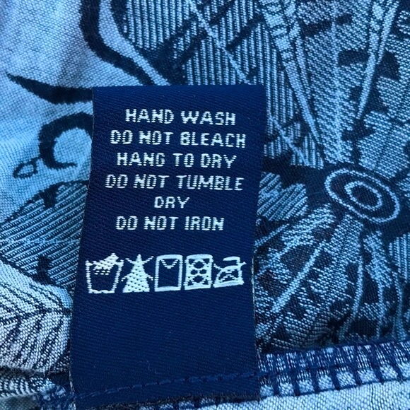 NWOT Max Edition Floral Print V-Neck Sleeveless Dress in Navy Print Size Large - Picture 13 of 14